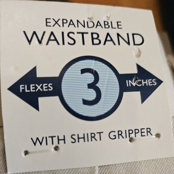 NWT Saddlebred Traveler Comfort Flex khakis with 3 way stretch, size 34x32 - Picture 8 of 8